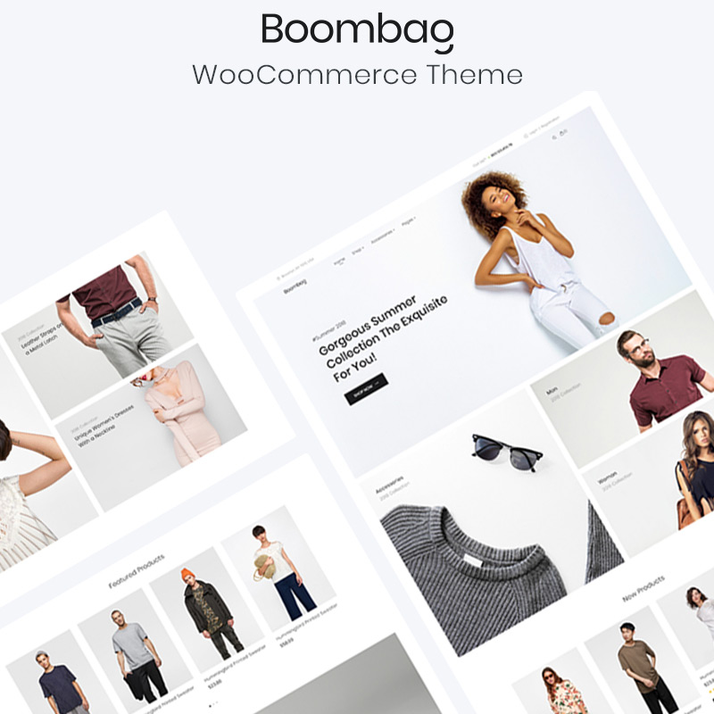 WooCommerce шаблон Boombag - Apparel ECommerce Modern Elementor